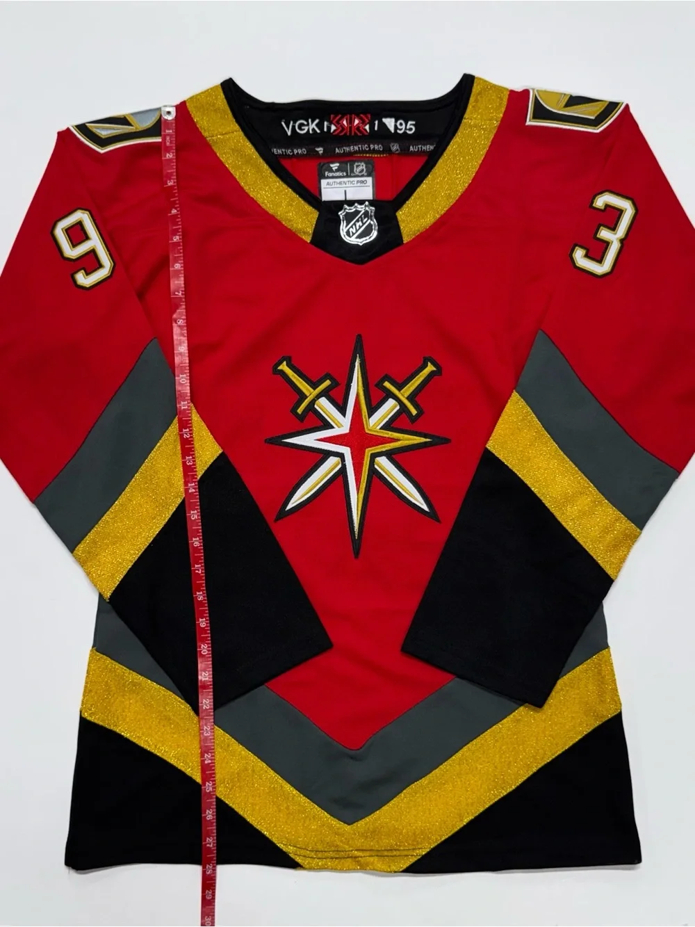 Mitch Marner Vegas Golden Knights Women’s Red Reverse Retro Jersey Size Large